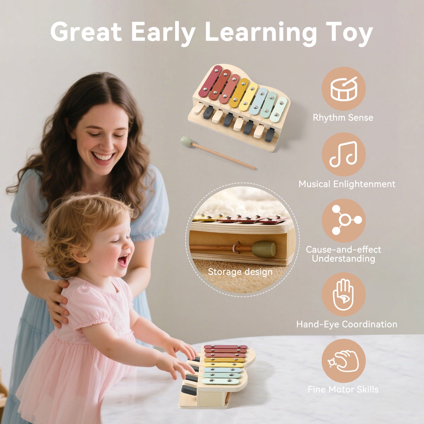 XYLOPHONE TOY (2-IN-1 )