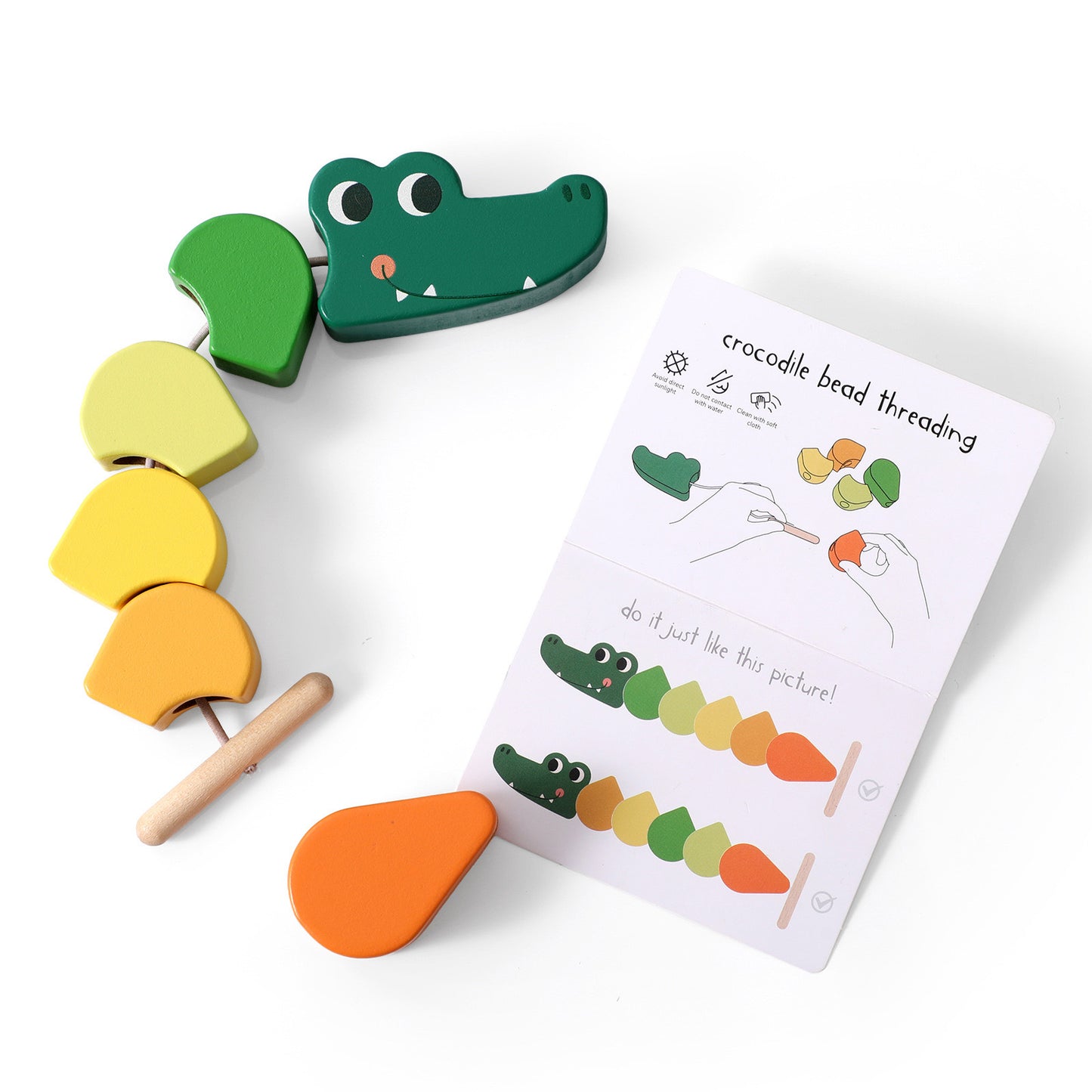 THREADING TOY (CROCODILE)