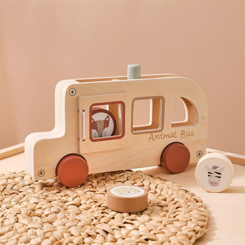 WOODEN TOY (ANIMAL BUS)