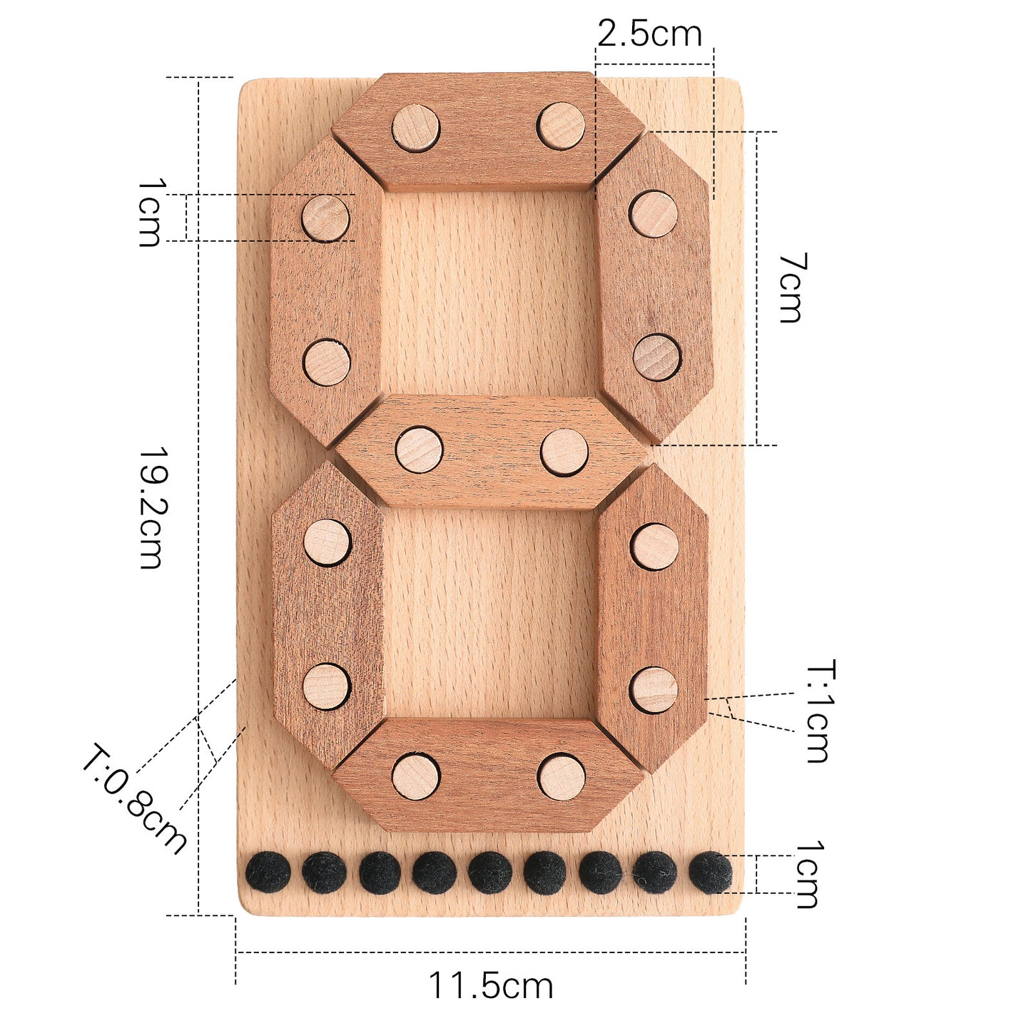 WOODEN PUZZLE (NUMBER)