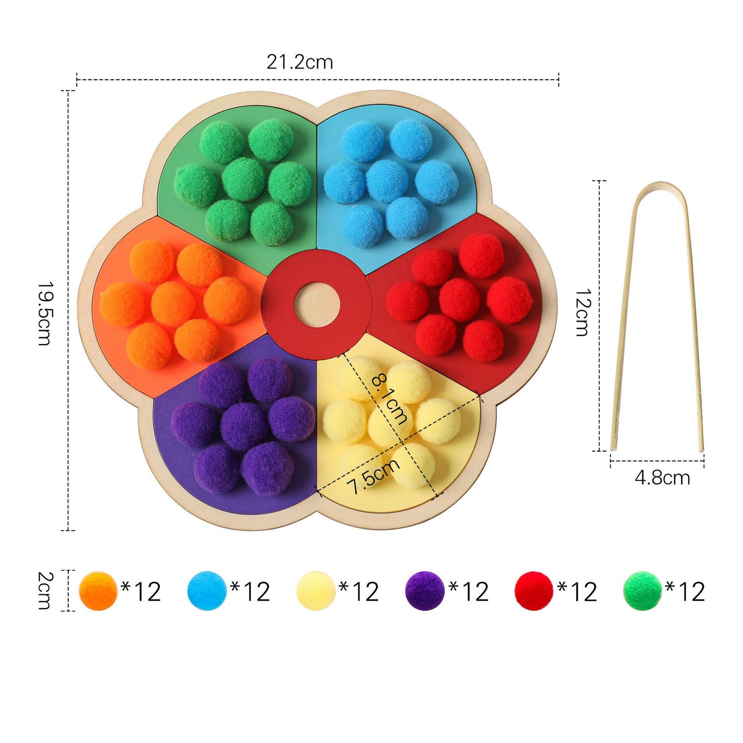 BALL CLAMPING TOY (FLOWER)