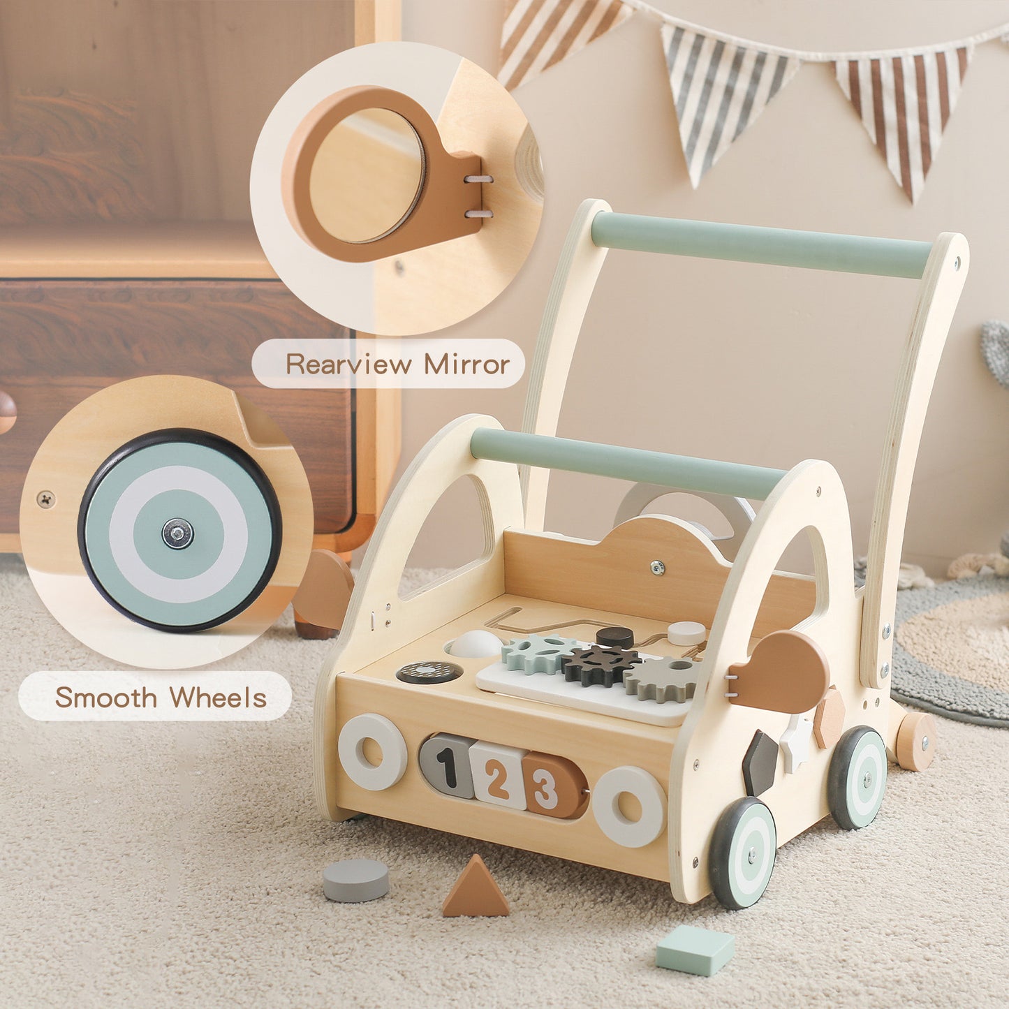 WOODEN STROLLER