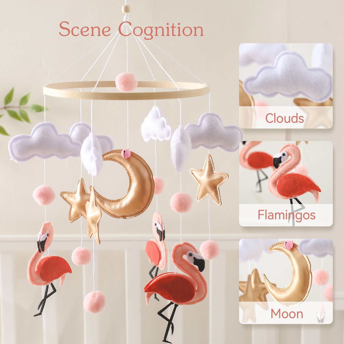 BABY MOBILE (FLAMINGO)