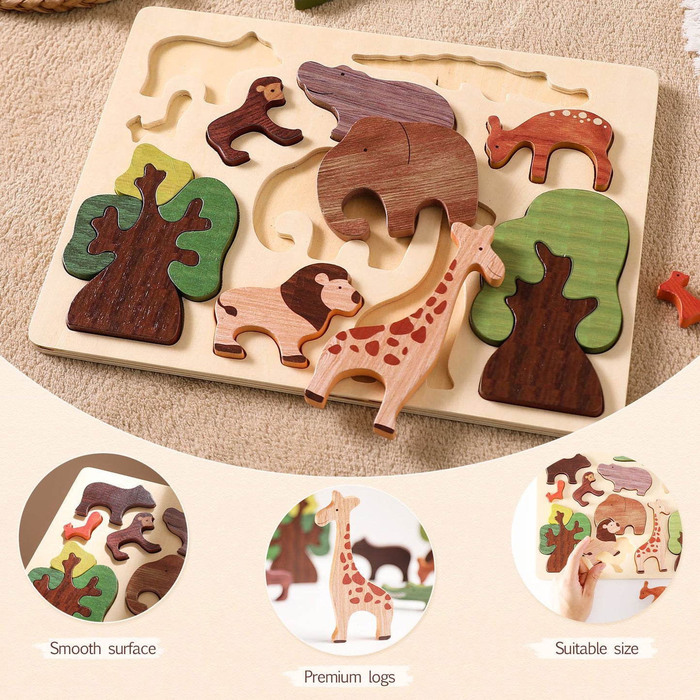 WOODEN PUZZLE (FOREST)