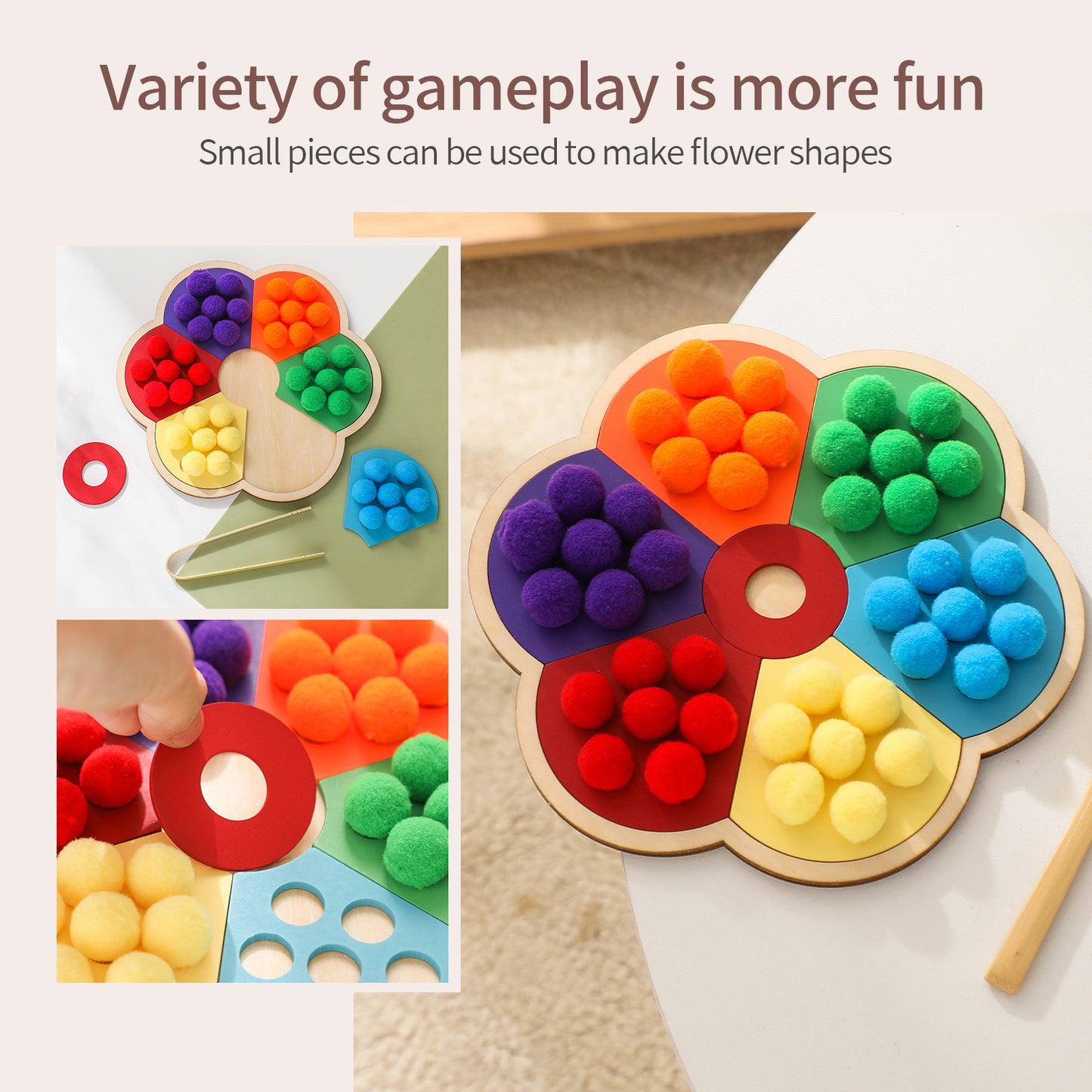 BALL CLAMPING TOY (FLOWER)