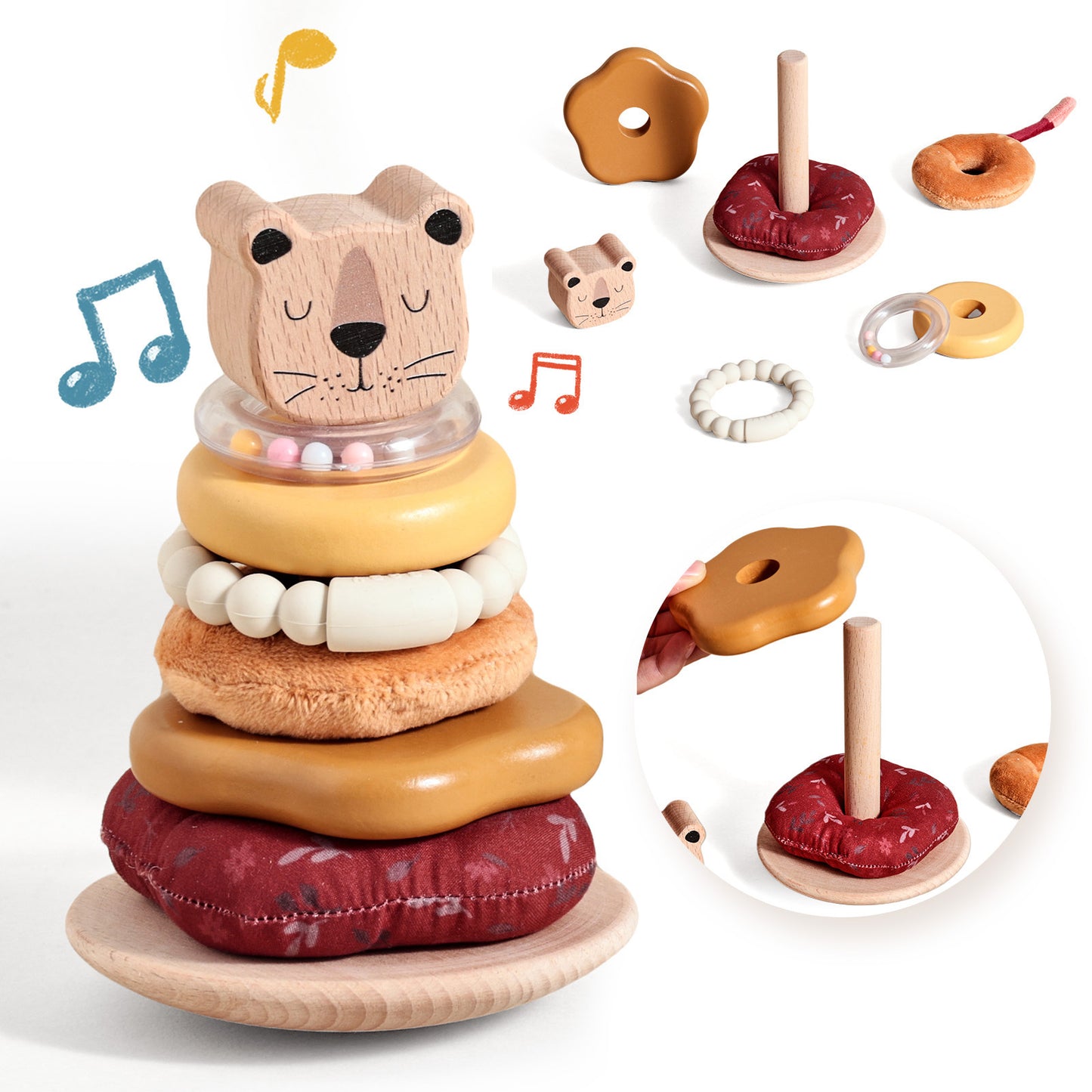 POLE STACK TOY (LION)