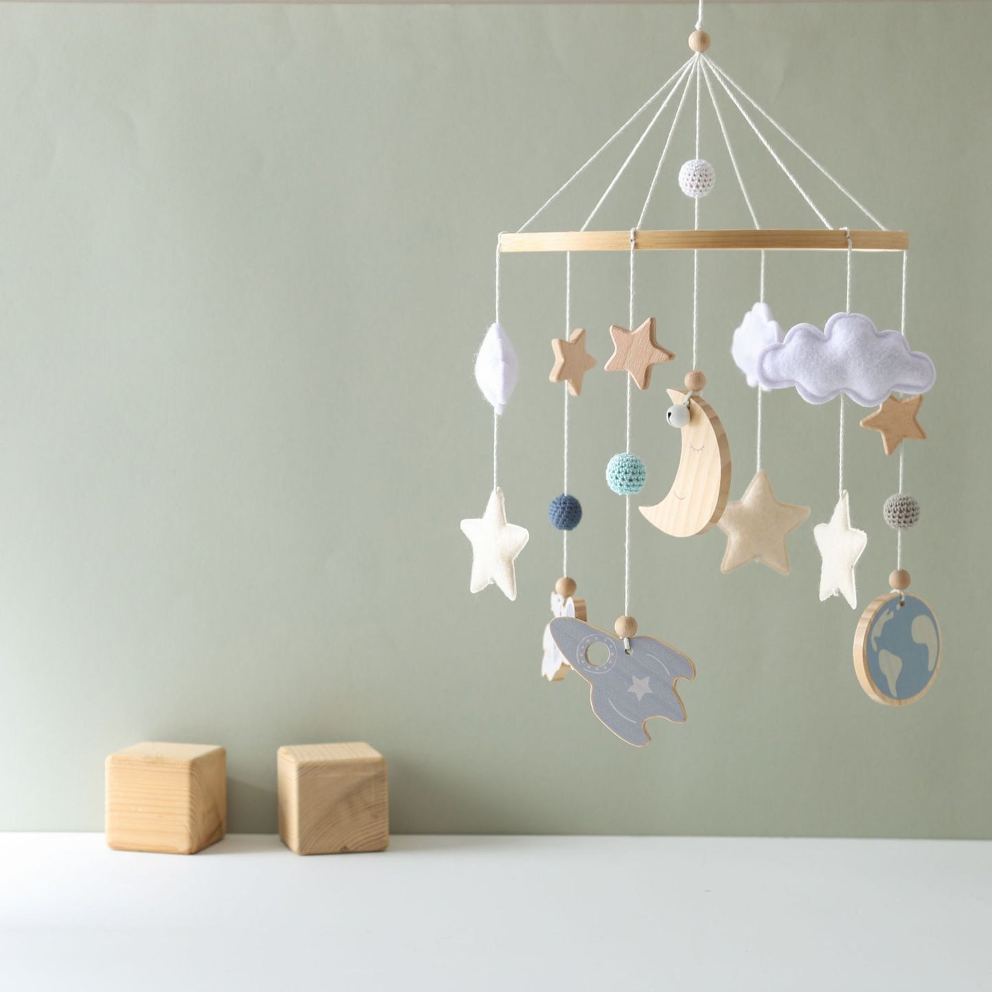 BABY MOBILE (SPACE & ROCKET)