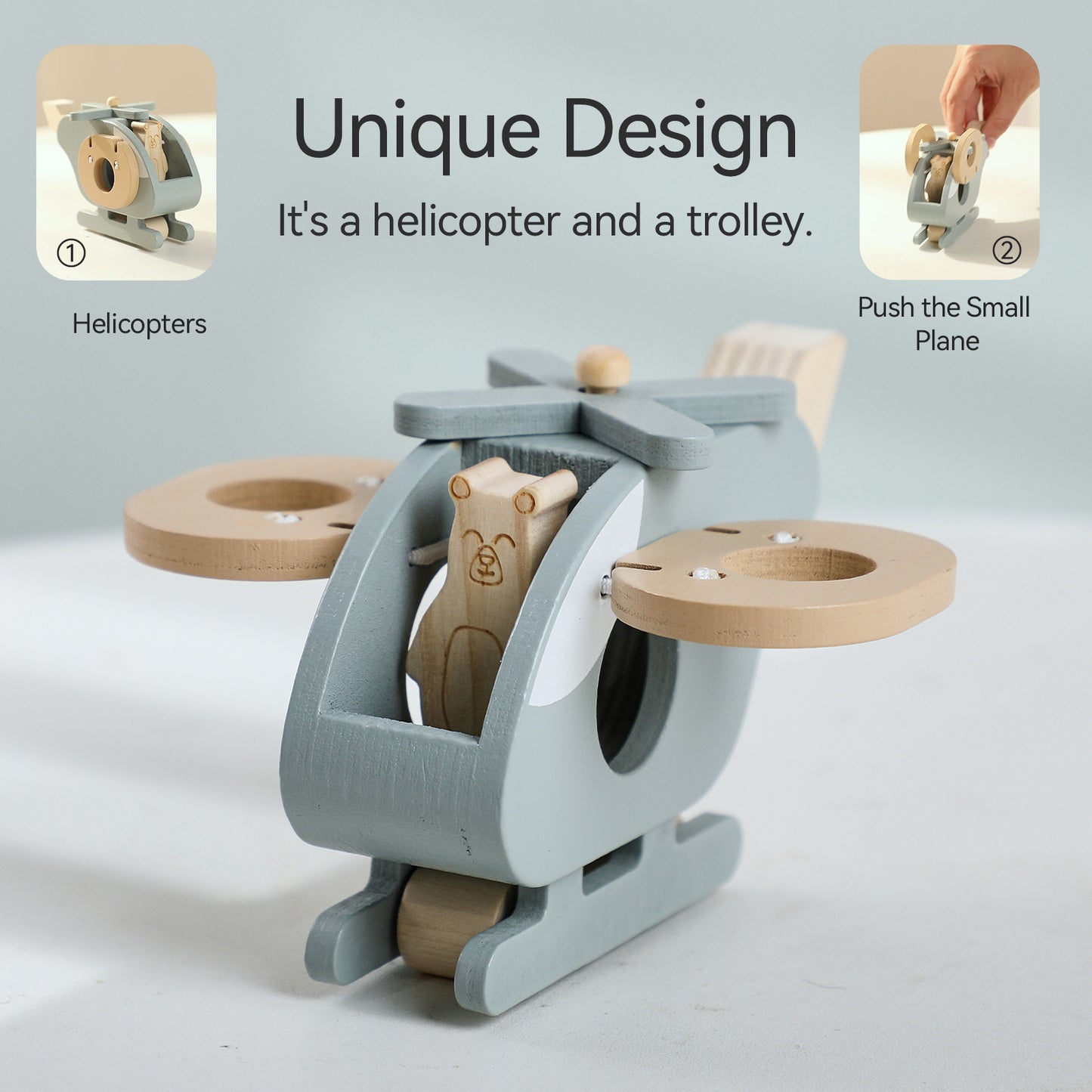 WOODEN TOY (HELICOPTER)