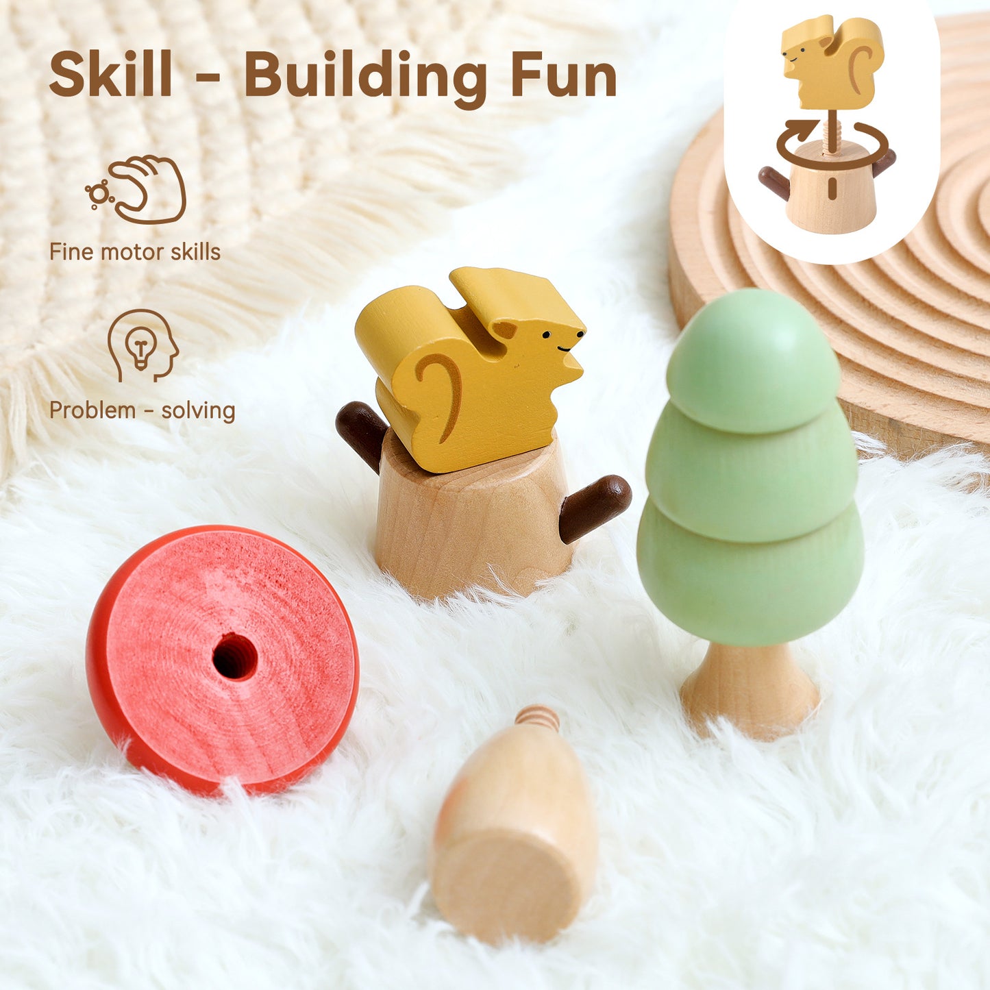 SCREW TOY (MUSHROOM)