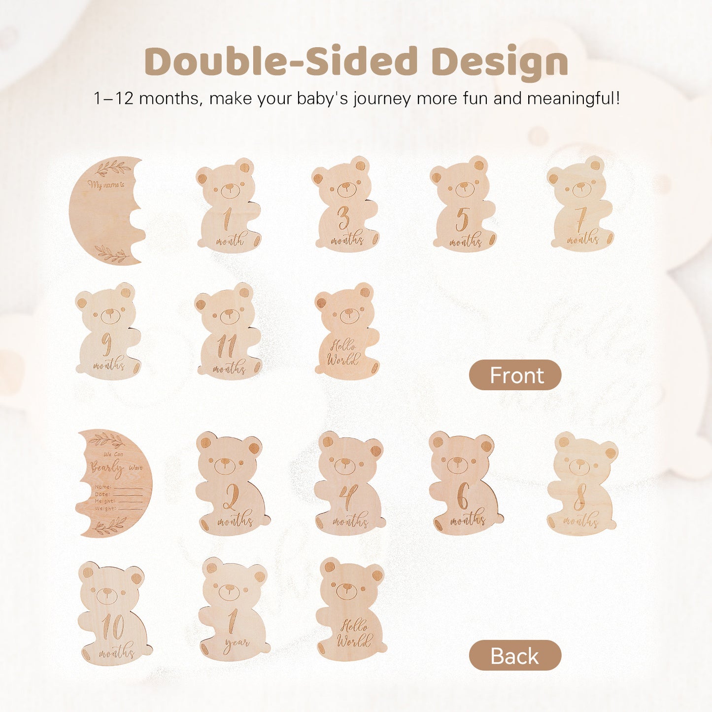 MILESTONE CARDS (HUG BEAR)