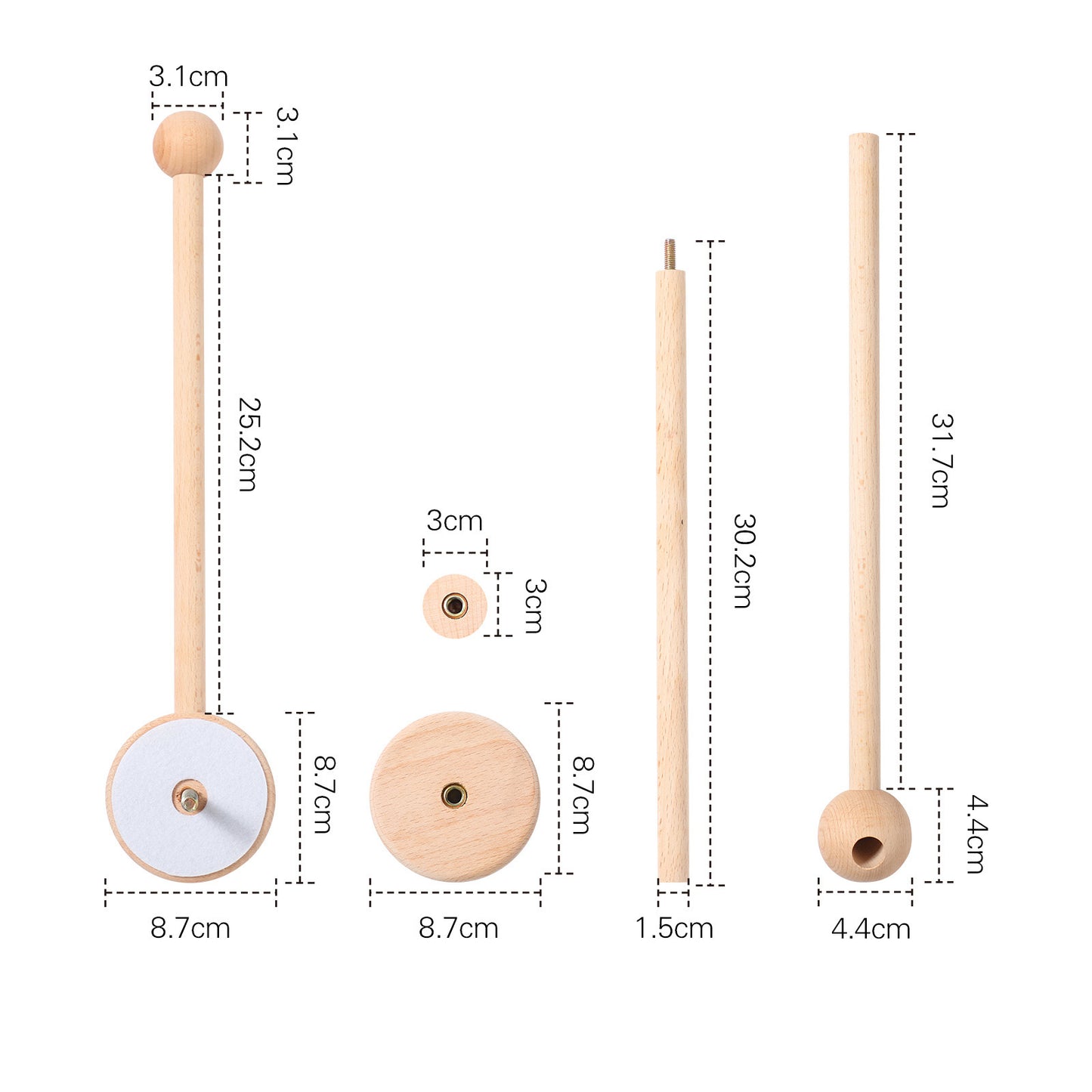 COLGADOR MÓVIL BEBÉ (MADERA)