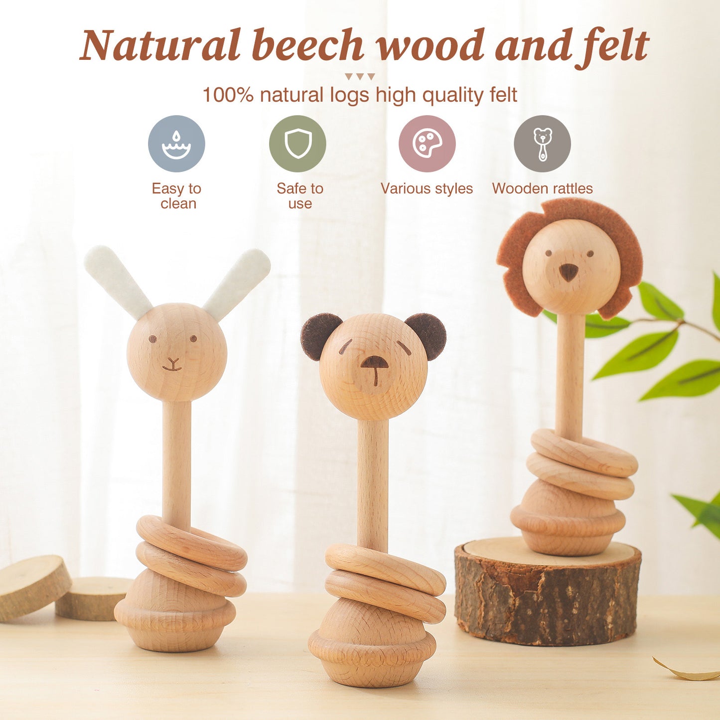 BABY RATTLE TOY (ANIMAL)