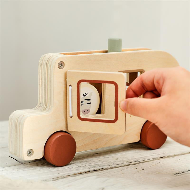WOODEN TOY (ANIMAL BUS)