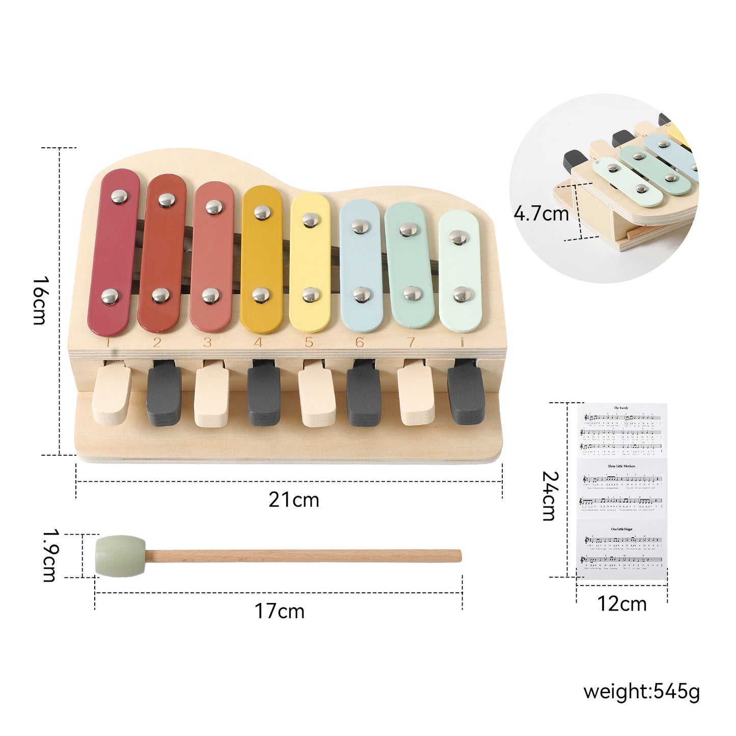 XYLOPHONE TOY (2-IN-1 )