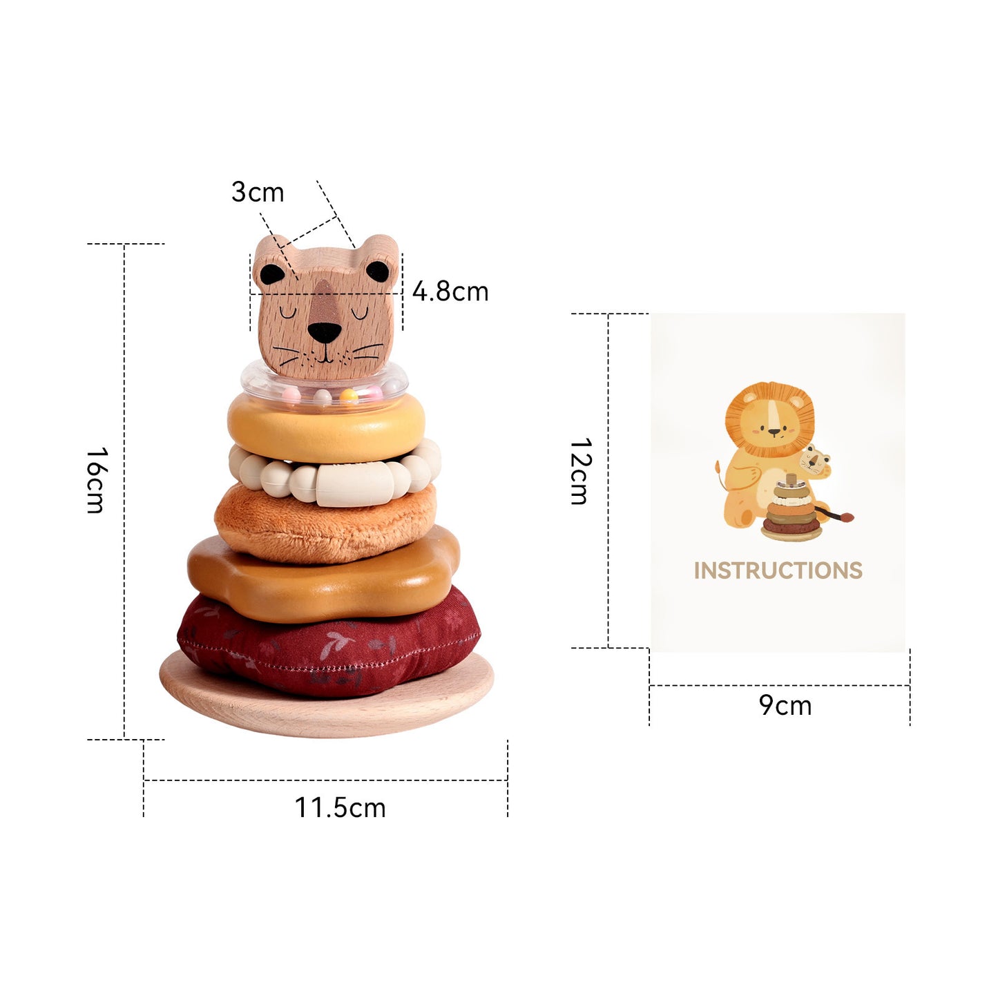 POLE STACK TOY (LION)