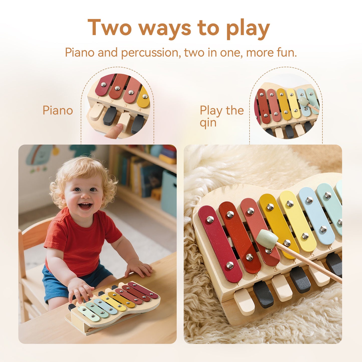 XYLOPHONE TOY (2-IN-1 )