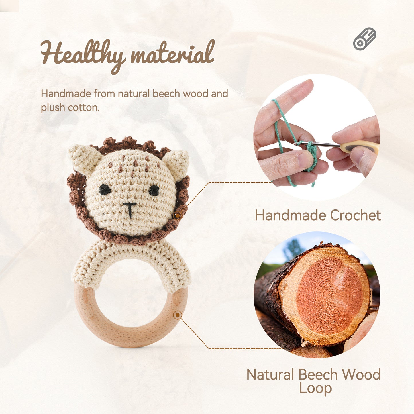 BABY RATTLE TOYS (ANIMAL)