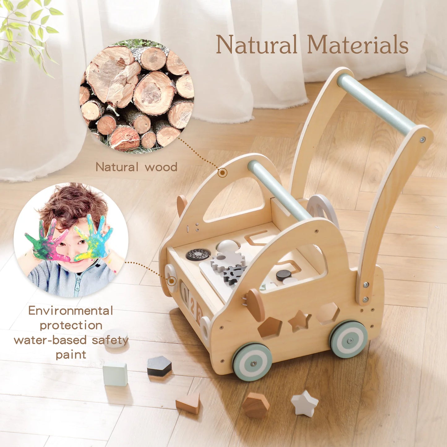 WOODEN STROLLER