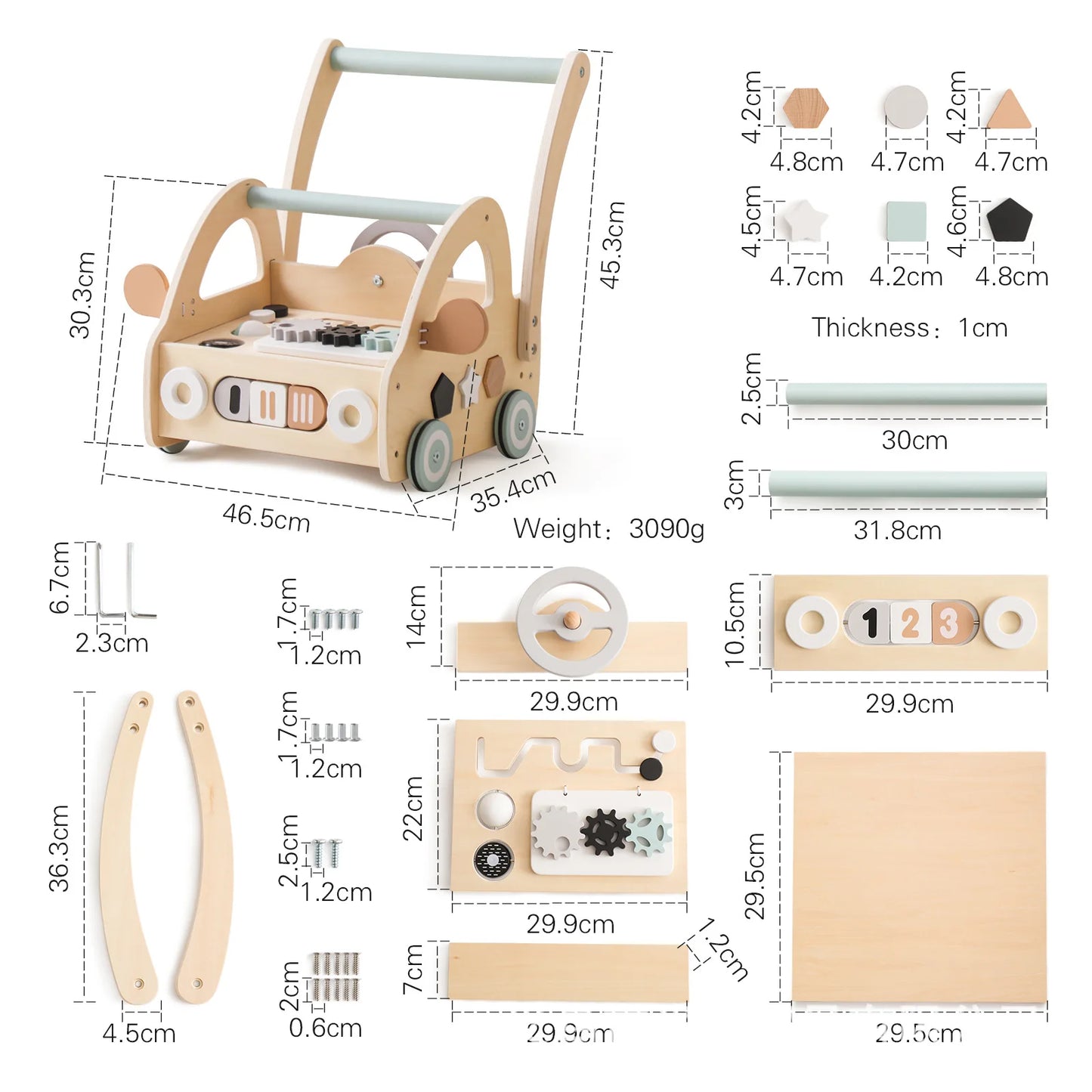WOODEN STROLLER