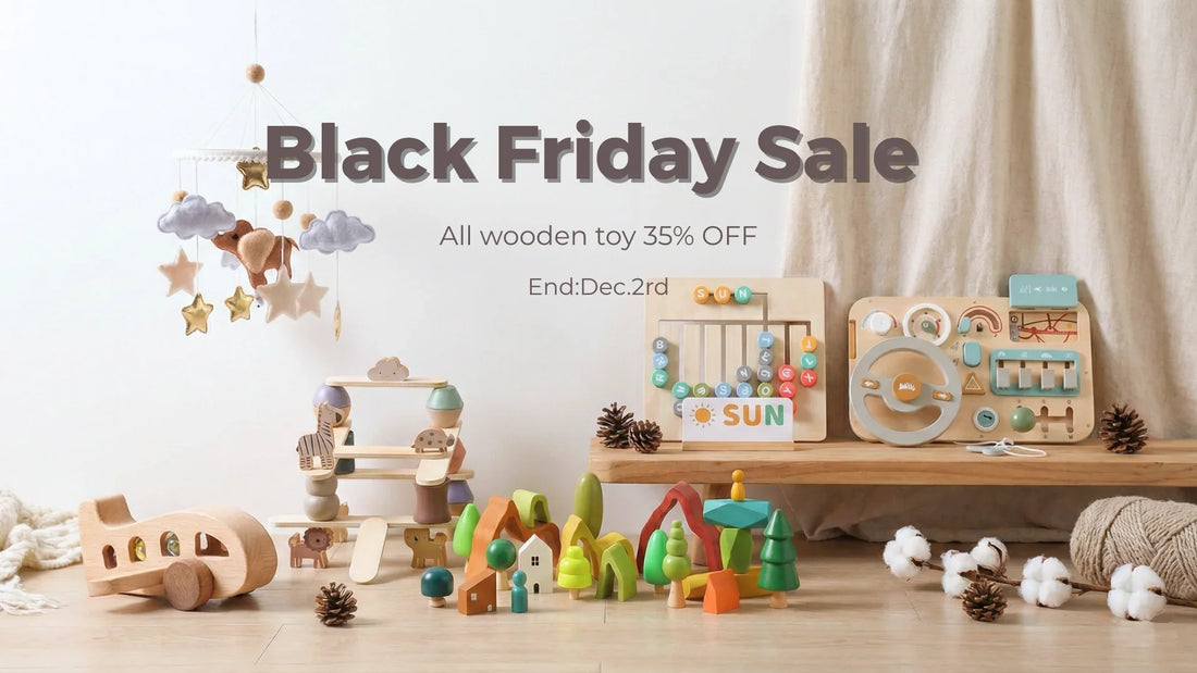 Unlock a World of Imagination: Black Friday Wooden Toy Sale!