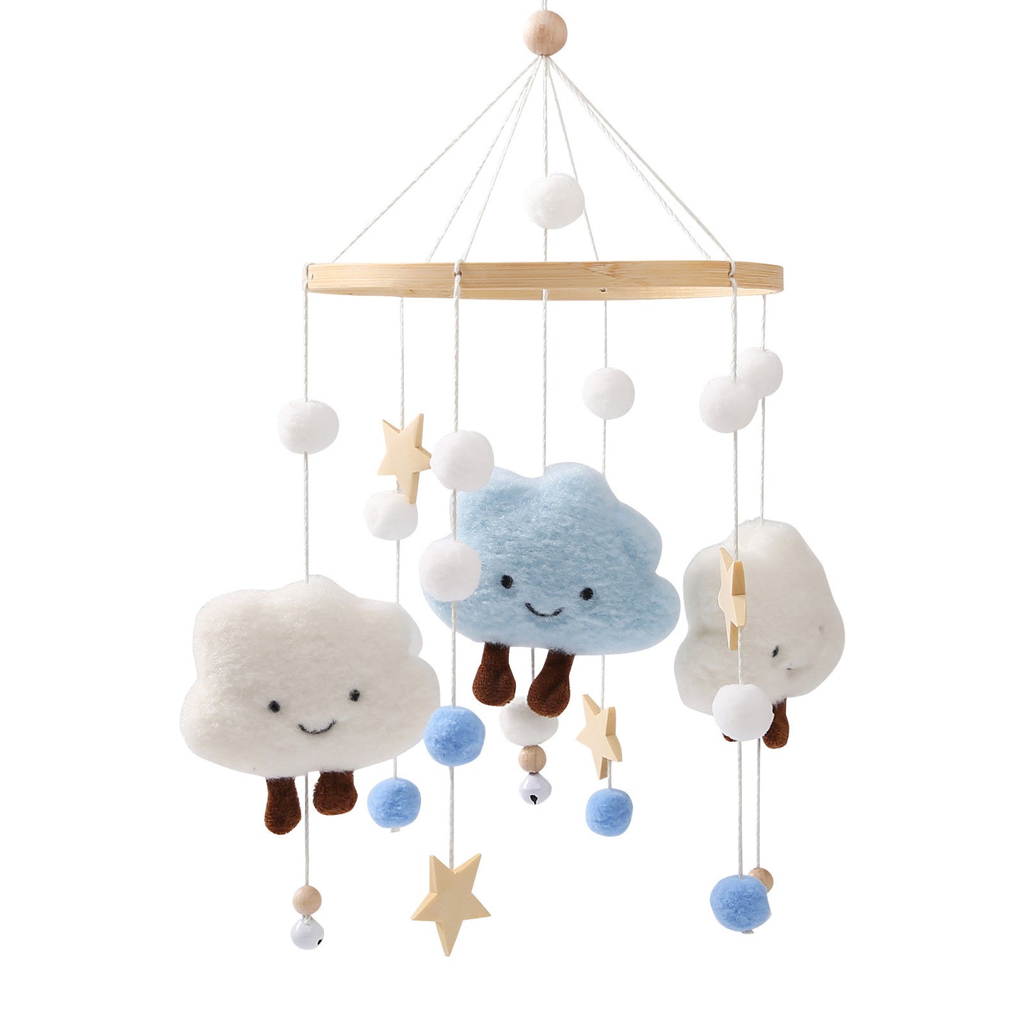BABY MOBILE (FELT BALL, CLOUDS)