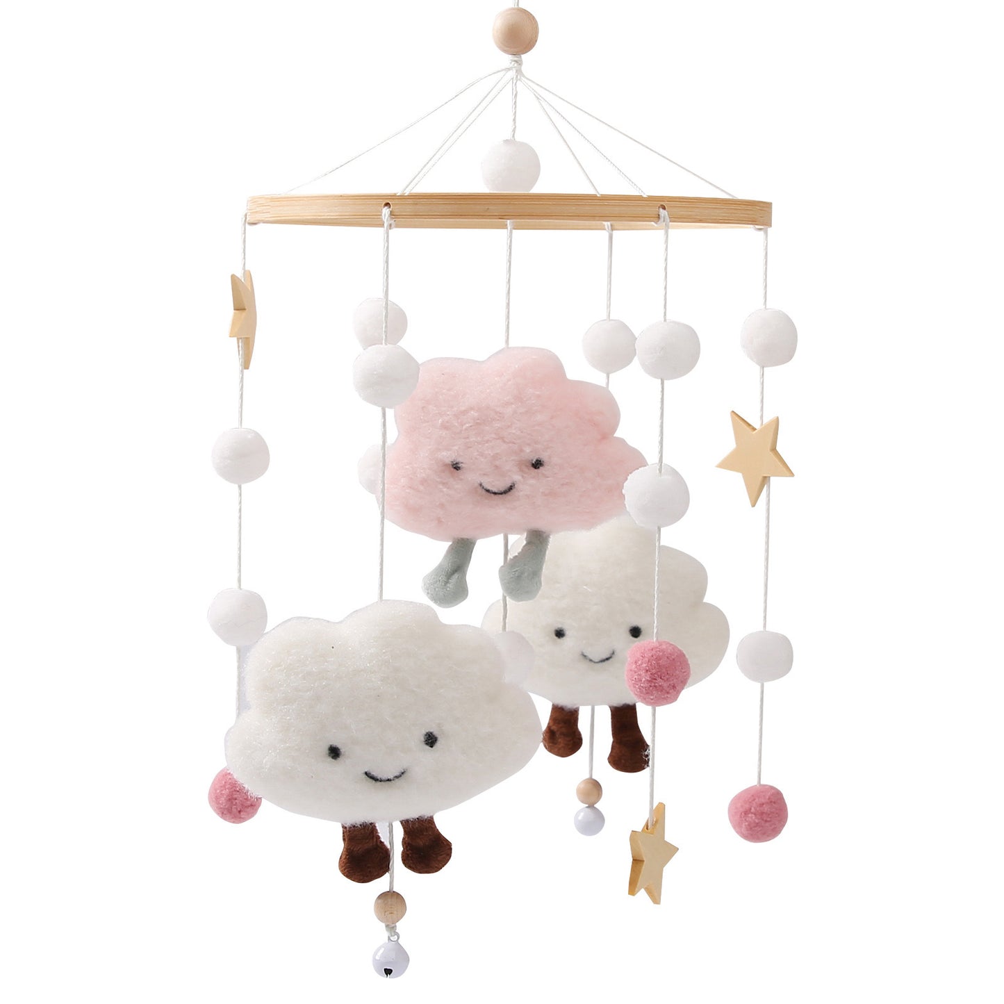 BABY MOBILE (FELT BALL, CLOUDS)