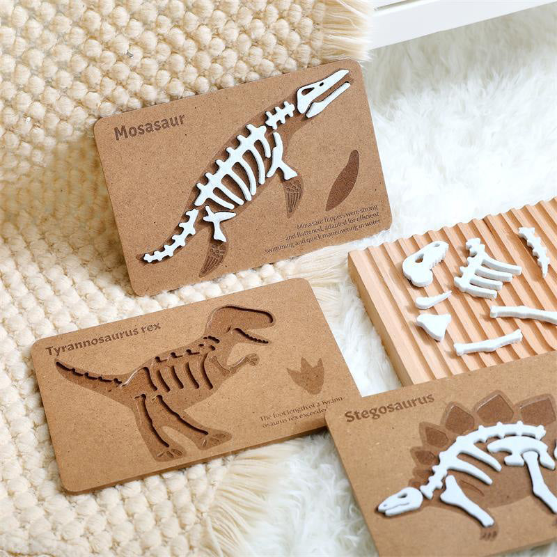 ROMPECABEZAS DE MADERA (FÓSILES DE DINOSAURIOS)