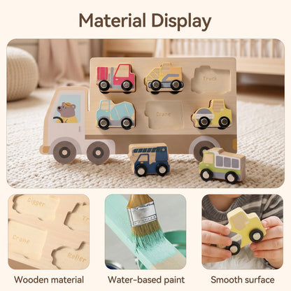 WOODEN PUZZLE (ENGINEERING VEHICLE)