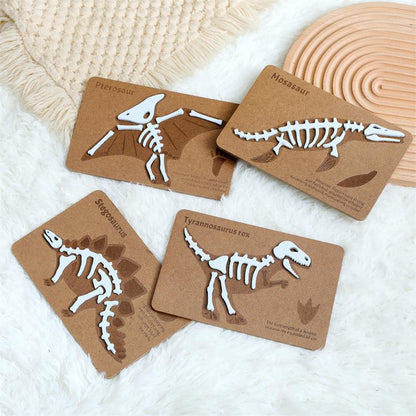 ROMPECABEZAS DE MADERA (FÓSILES DE DINOSAURIOS)