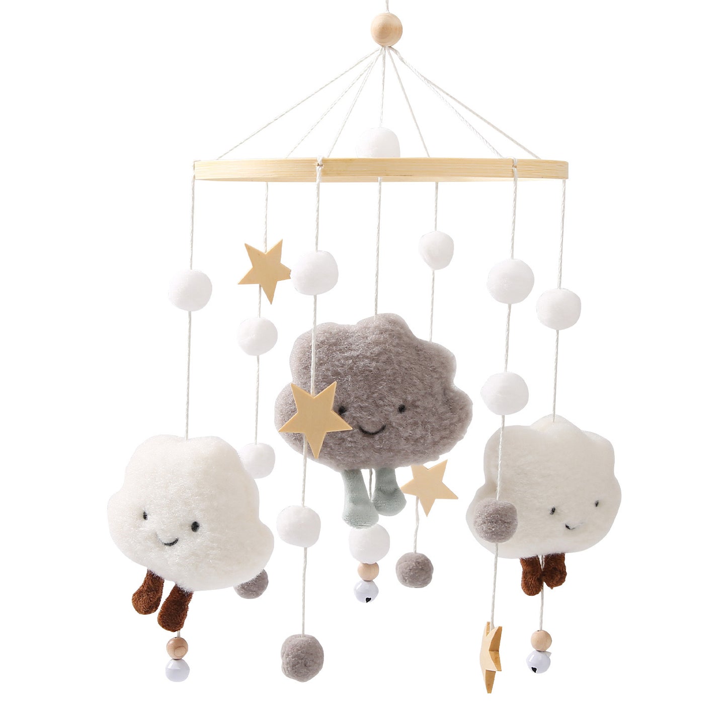 BABY MOBILE (FELT BALL, CLOUDS)