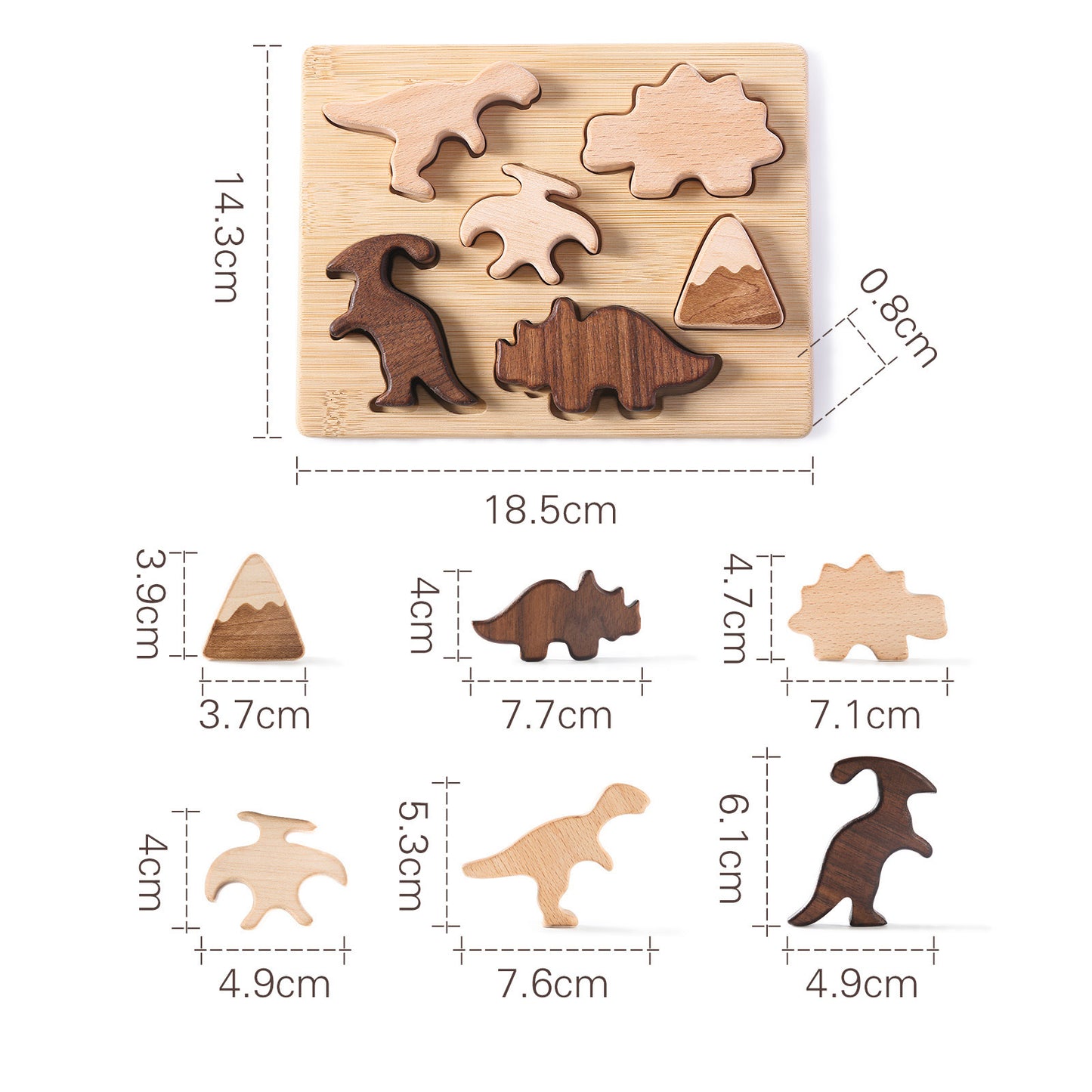 WOODEN PUZZLE (DINOSAUR)