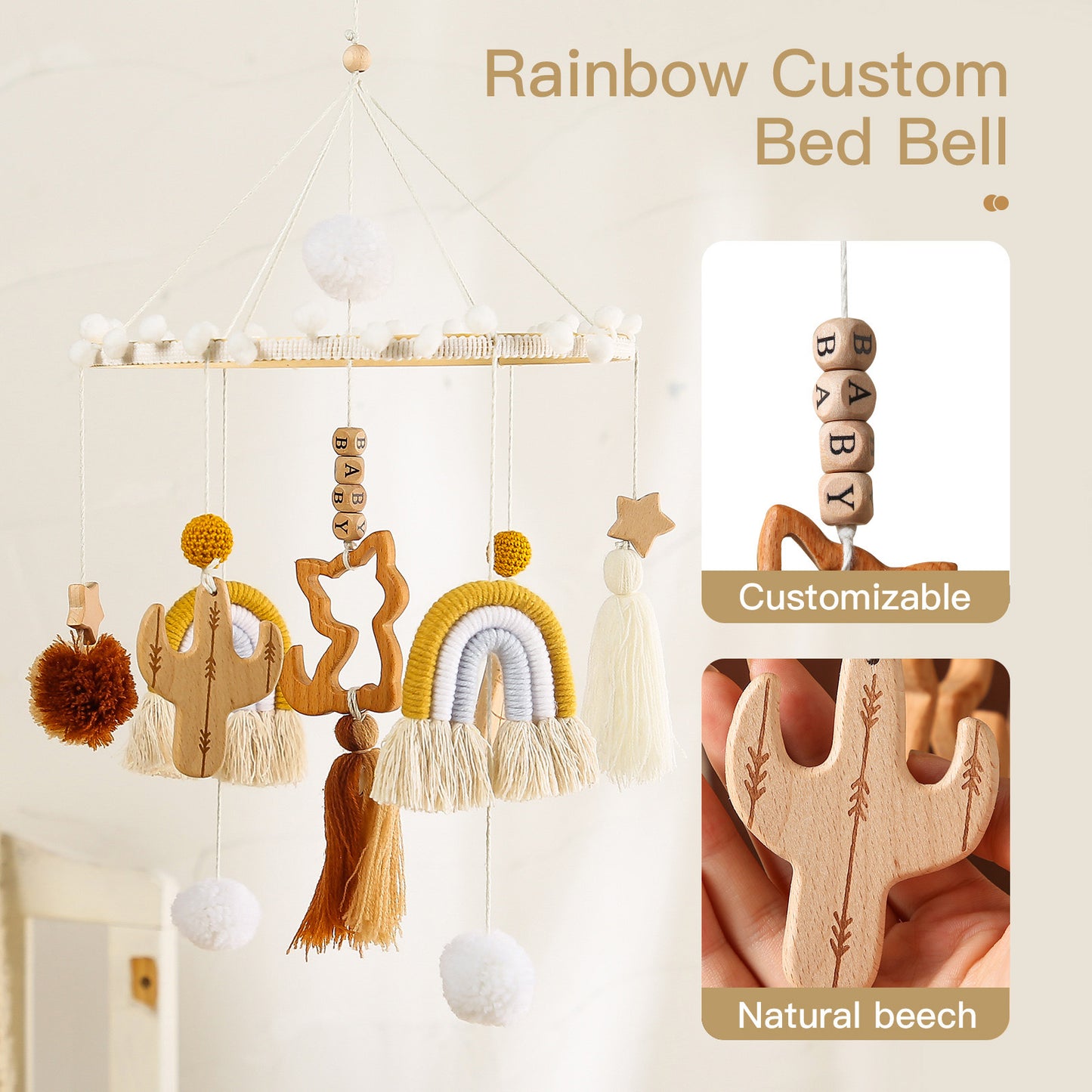 BABY MOBILE (RAINBOW & CAT)