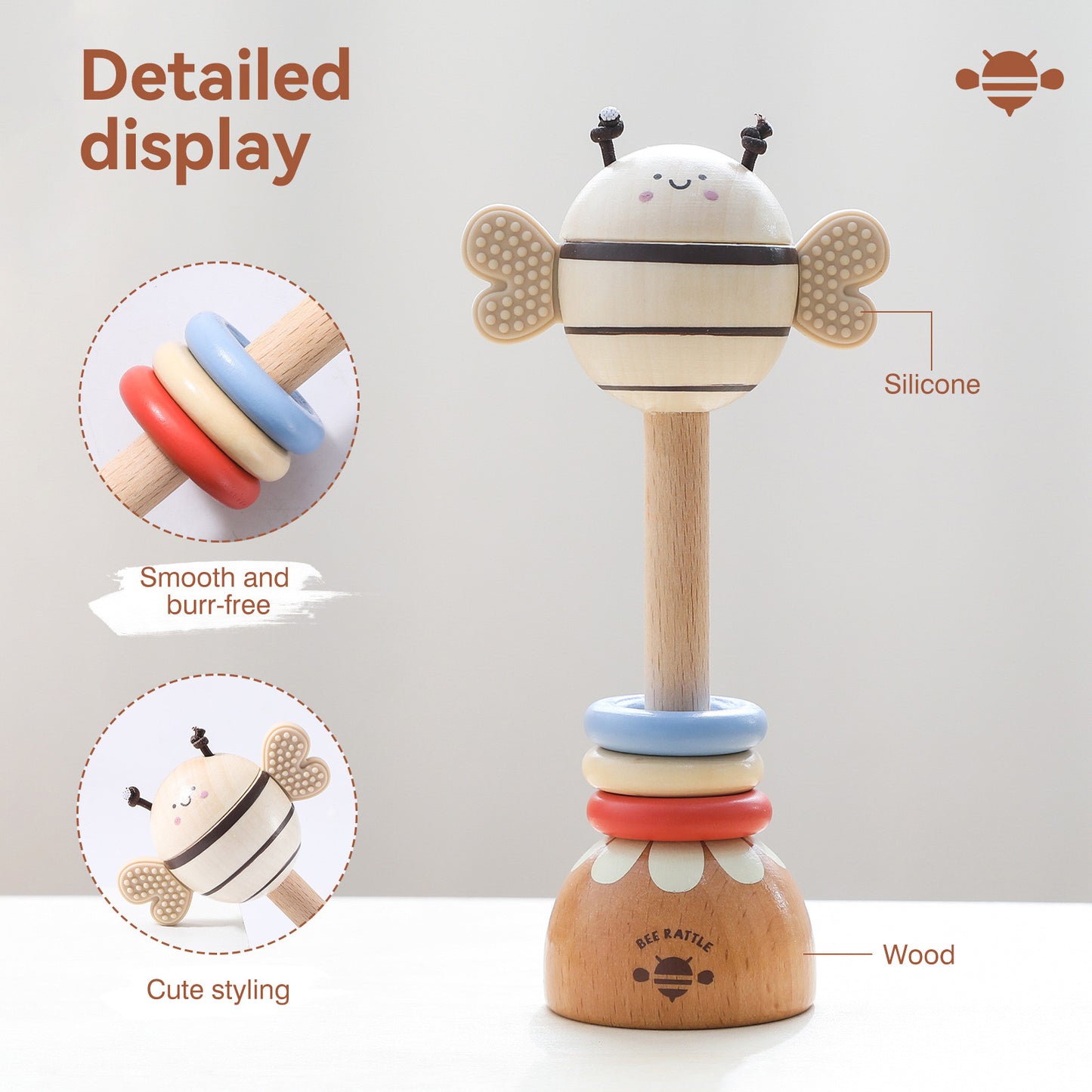 BABY RATTLE TOY (BEE)