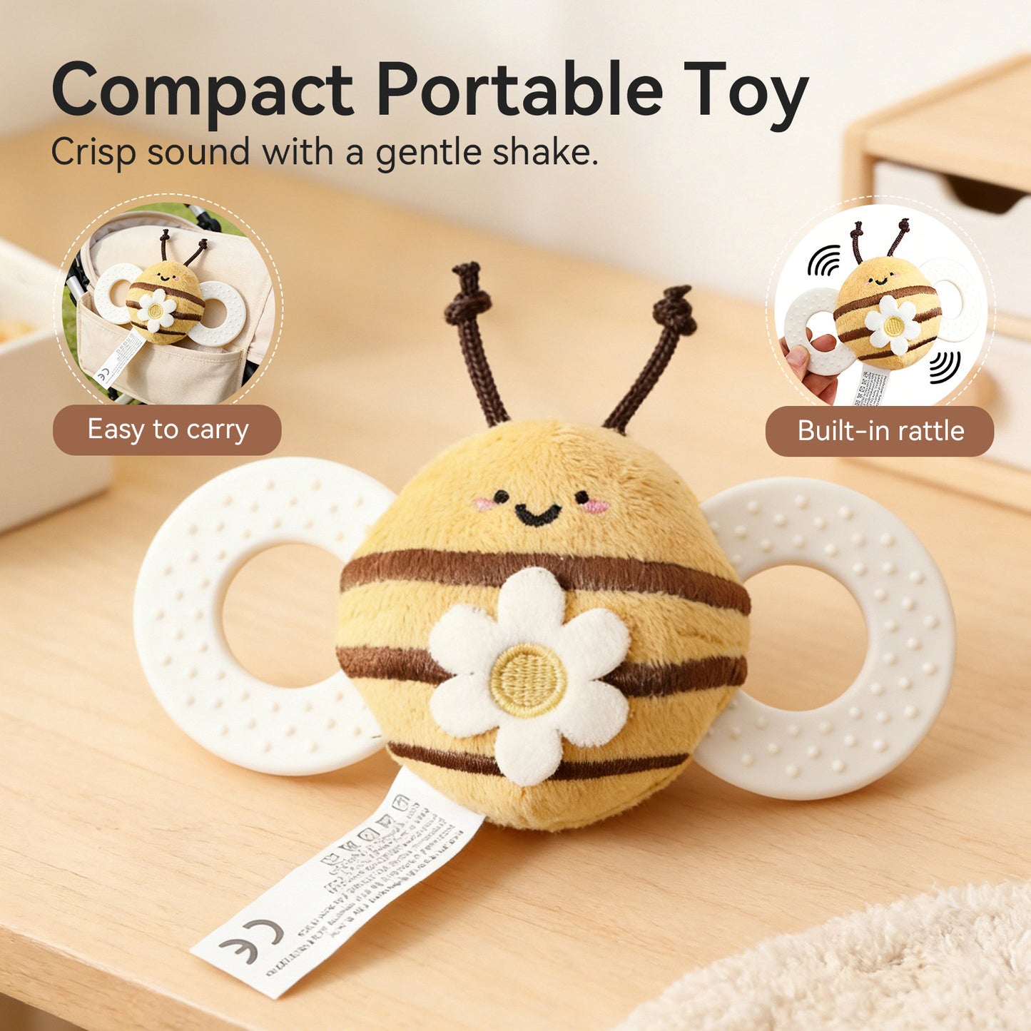 BABY RATTLE (BEE TOY)