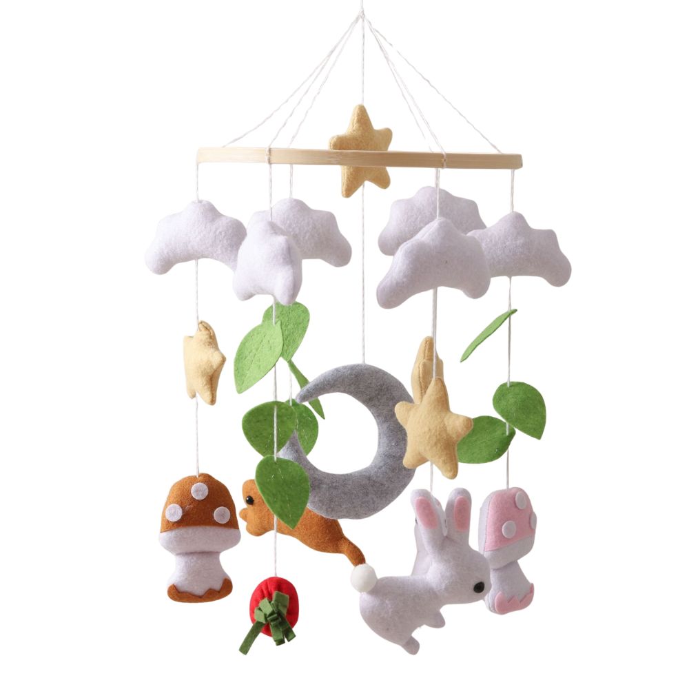 BABY MOBILE (RABBIT & MUSHROOM)