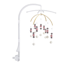Carica l&#39;immagine nel visualizzatore di Gallery, BABY MOBILE (FELT BALL) - Pink/White/Grey / With Hanger Wonder Space
