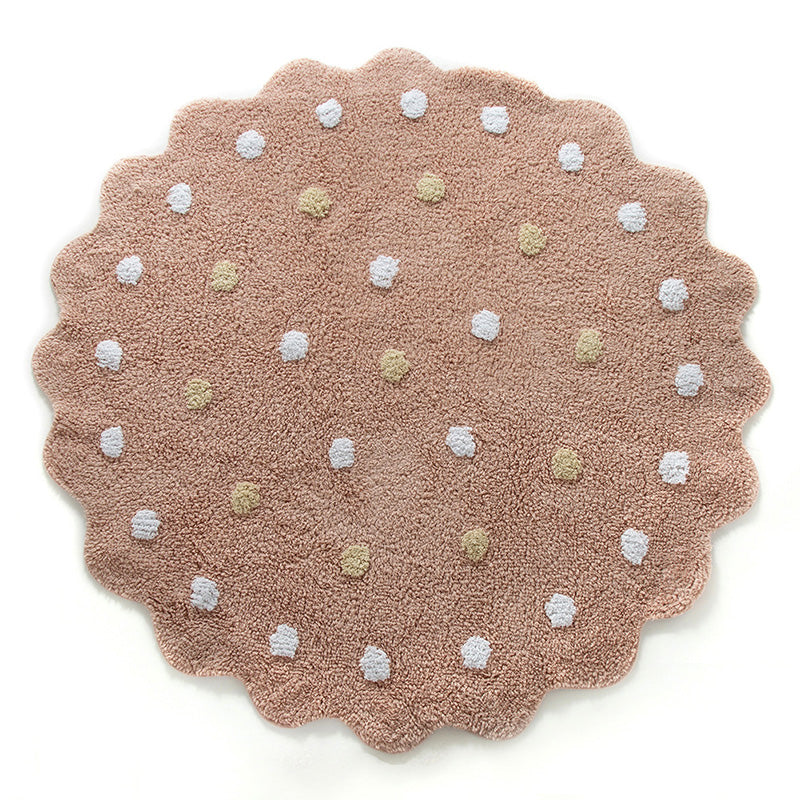 PLAY RUG (BISCUIT, ROUND) - Pink Wonder Space