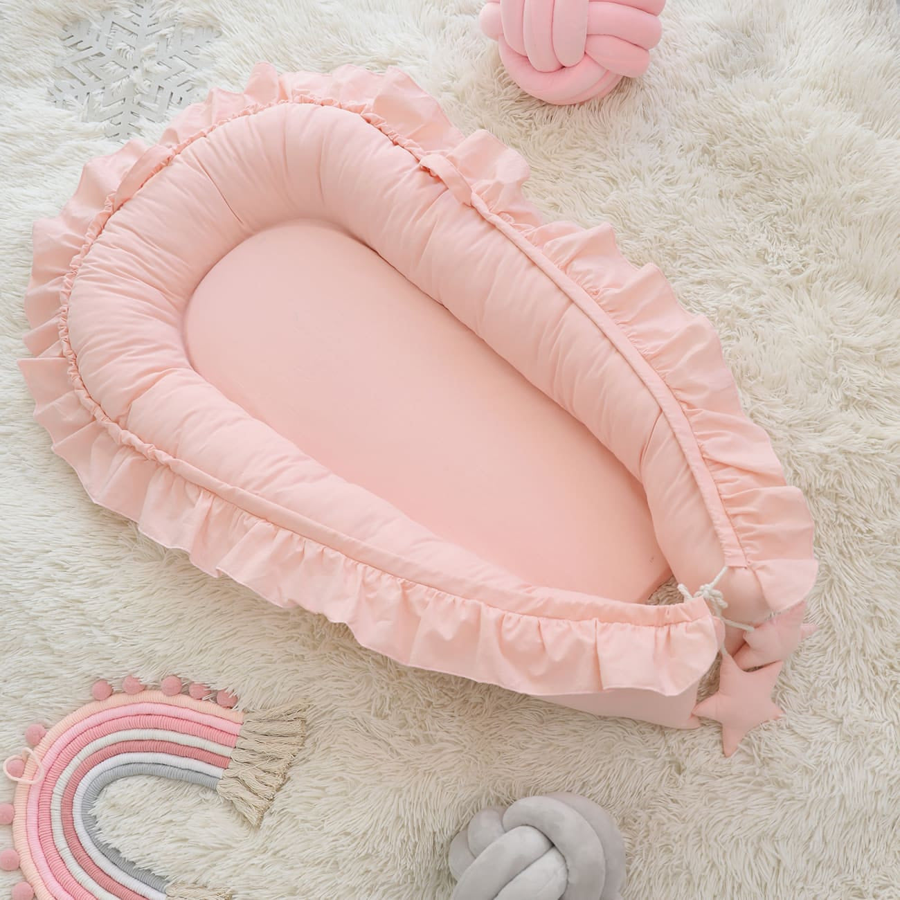 BABY NEST(RUFFLE) - Pink Wonder Space