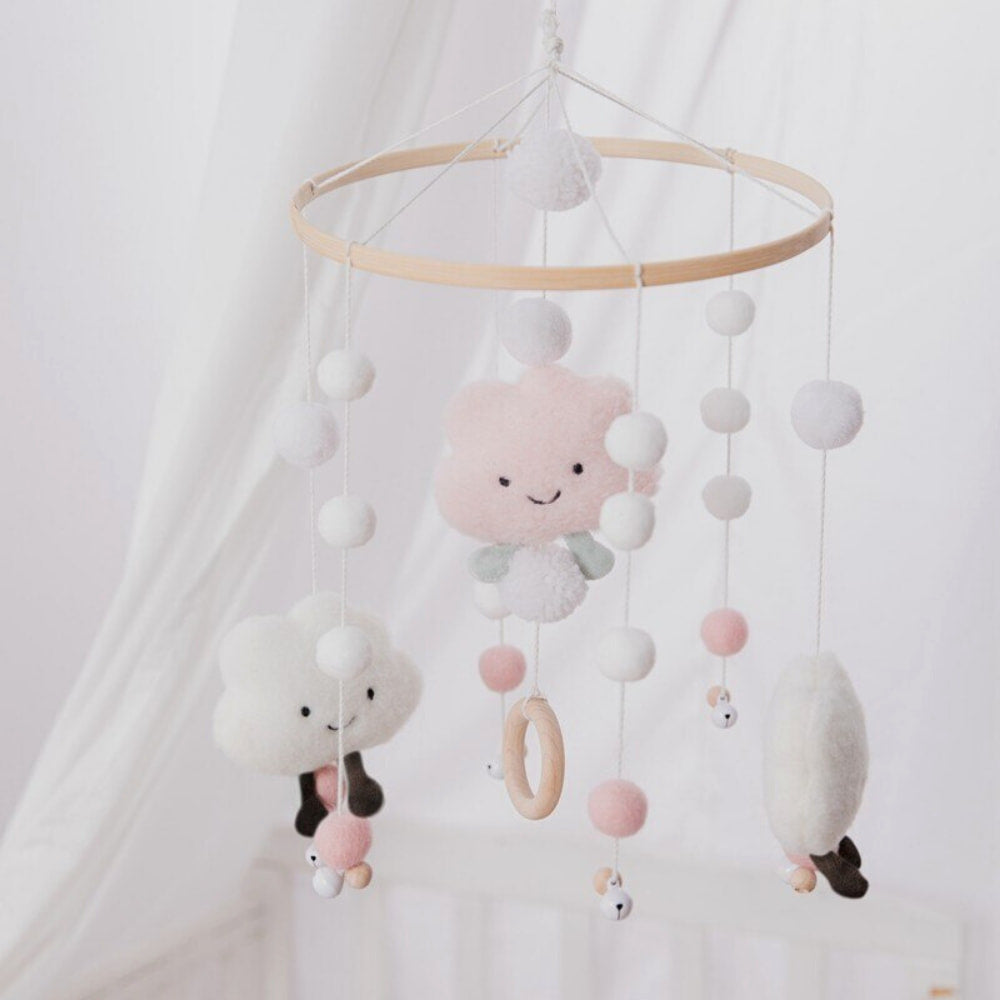 BABY MOBILE (FELT BALL, CLOUDS) - Wonder Space