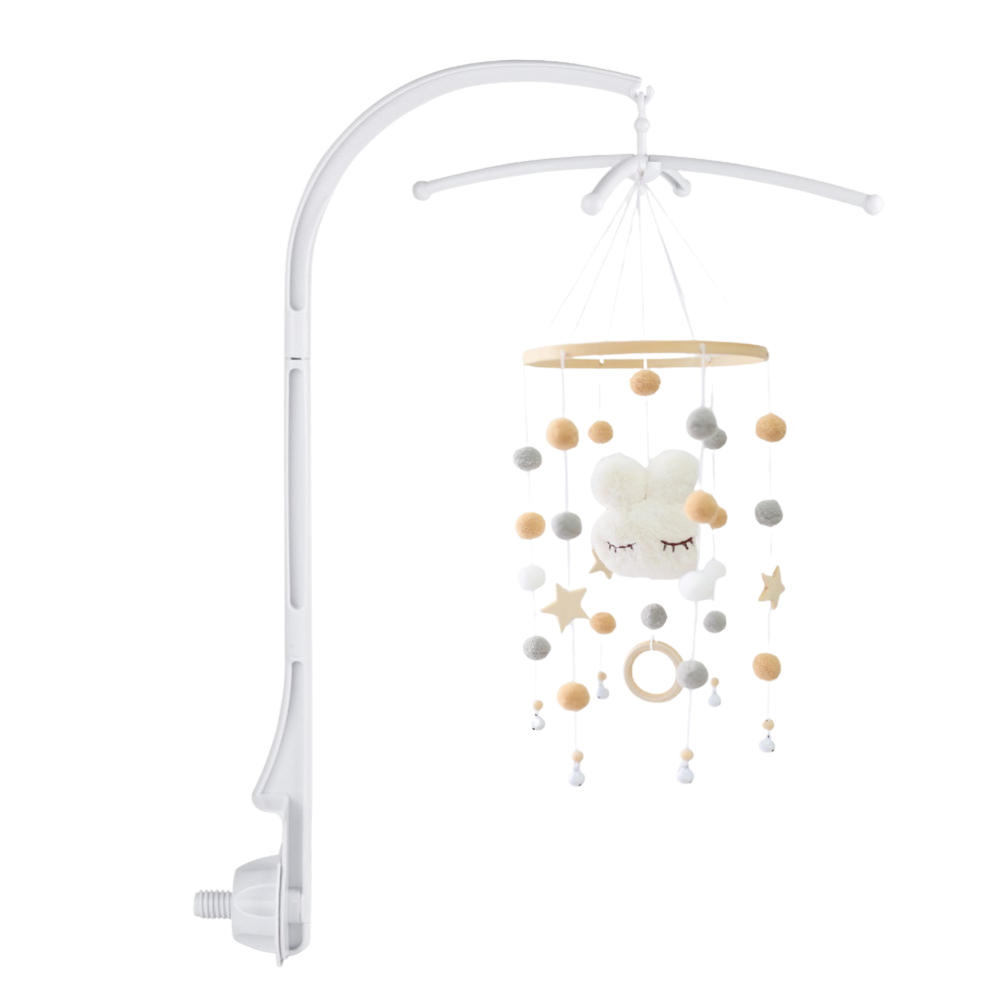 BABY MOBILE (RABBIT) - White / With Hanger Wonder Space