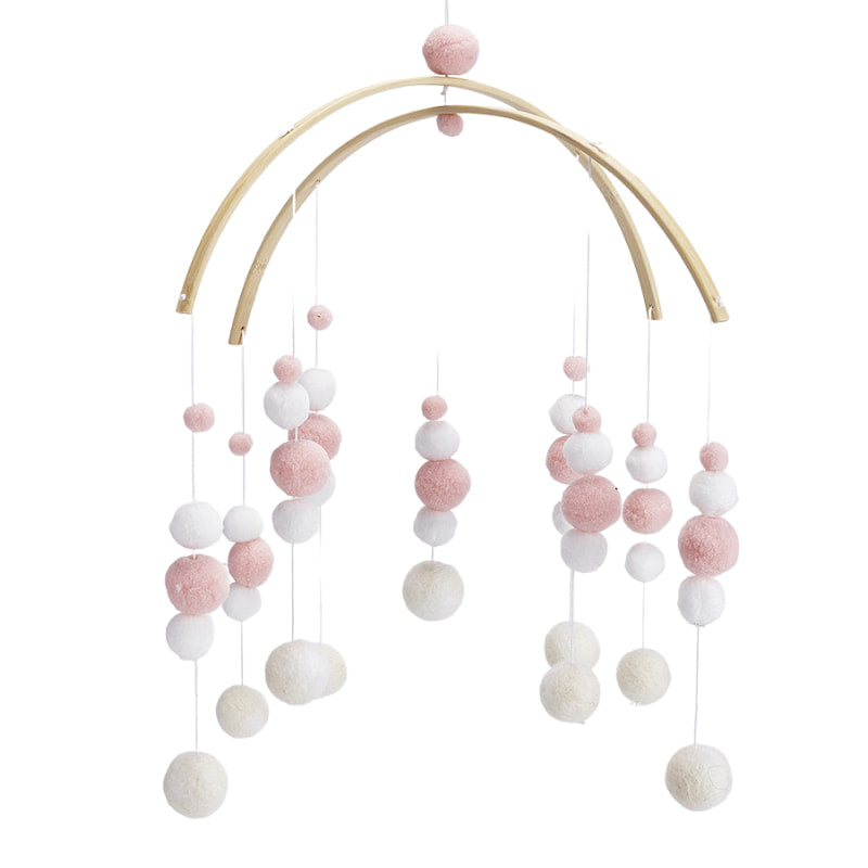 BABY MOBILE (FELT BALL) - Pink / Without Hanger Wonder Space
