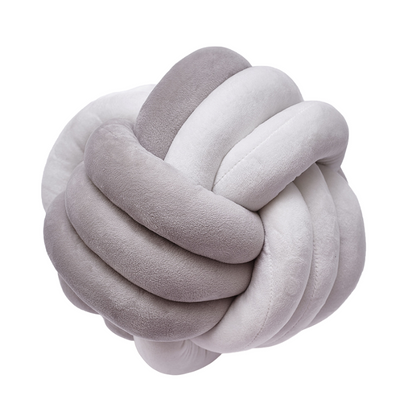 KNOTTED PILLOW (RAINBOW) - Grey/White Wonder Space