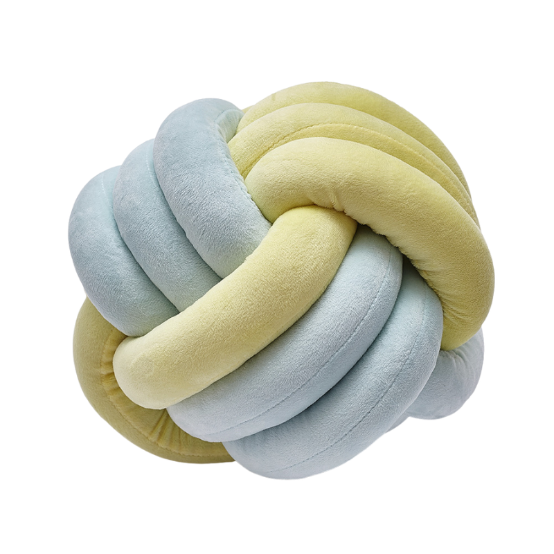 KNOTTED PILLOW (RAINBOW) - Yellow/Blue Wonder Space