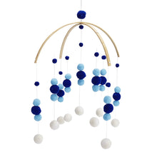 Load image into Gallery viewer, BABY MOBILE (FELT BALL) - Dark Blue / Without Hanger Wonder Space
