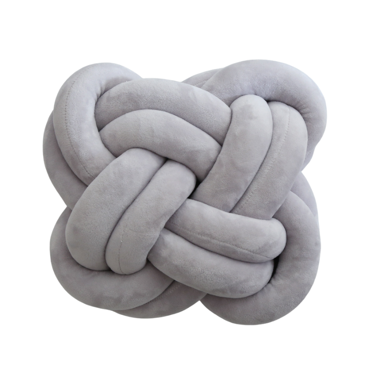 KNOTTED PILLOW(SQUARE) - Grey Wonder Space