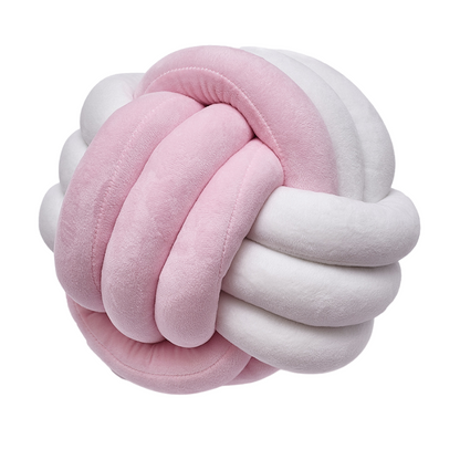 KNOTTED PILLOW (RAINBOW) - Pink/White Wonder Space