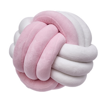 Carica l&#39;immagine nel visualizzatore di Gallery, KNOTTED PILLOW (RAINBOW) - Pink/White Wonder Space
