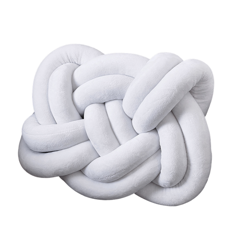 KNOTTED PILLOW (TWIST) - White Wonder Space