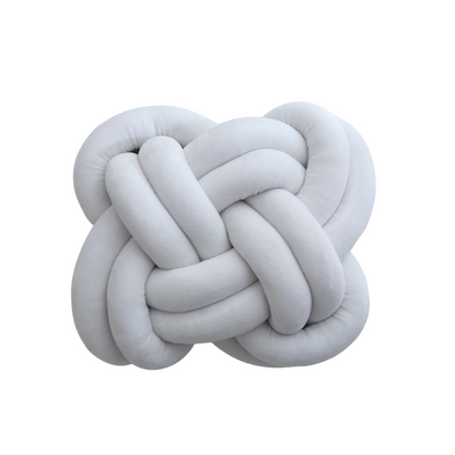 KNOTTED PILLOW(SQUARE) - White Wonder Space