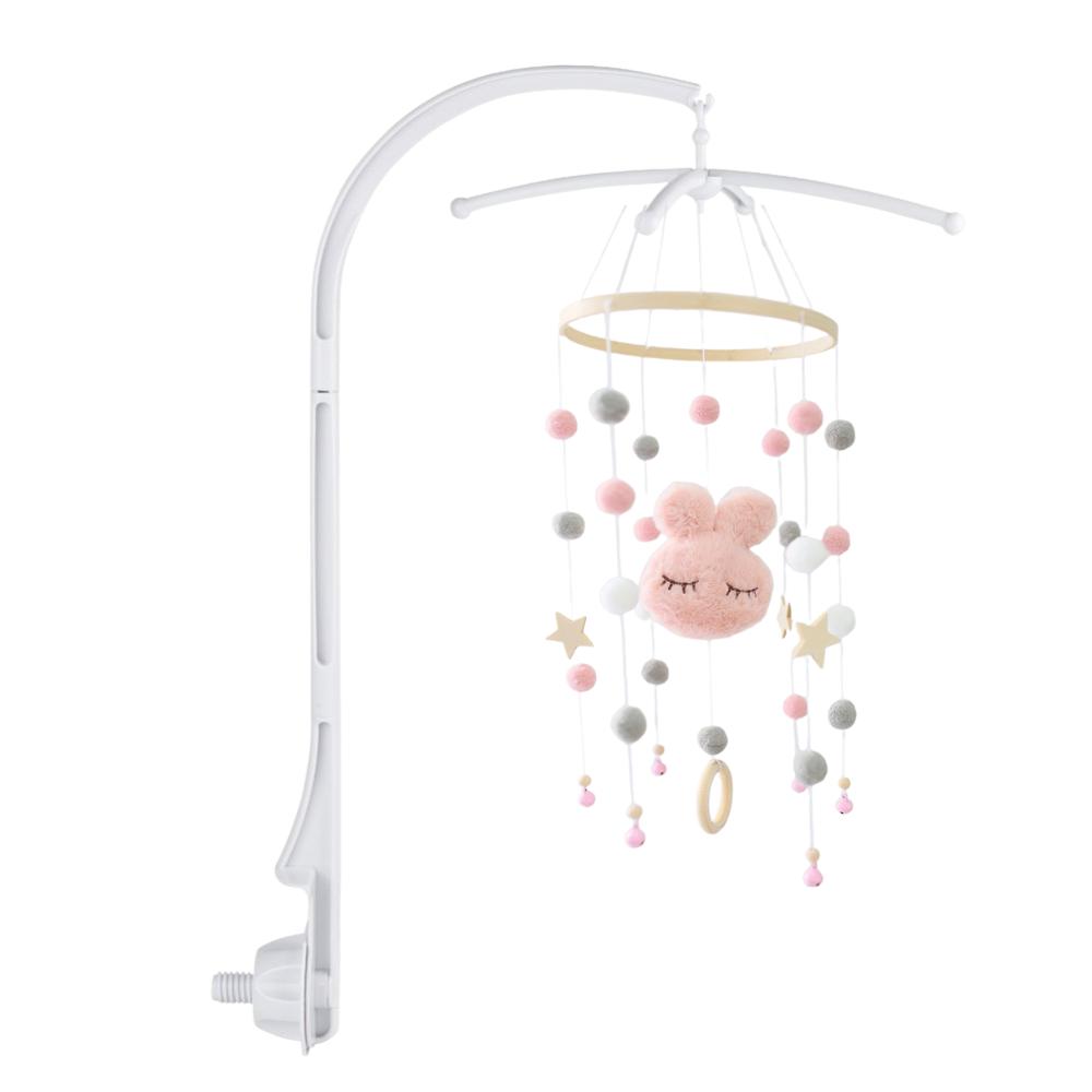 BABY MOBILE (RABBIT) - Pink / With Hanger Wonder Space